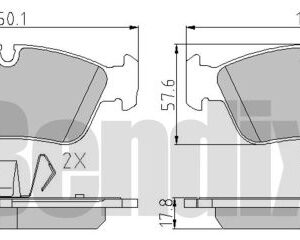 DISK PL. BMW SERIJA 1/3 E87/E90/E91 03+ bendix