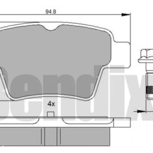 510514.jpg DISK PL. ZADNJE PEZO 307 207 / C4 CITROEN bendix