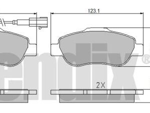 DISK PL. FIAT 500L/PANDA 04+ bendix