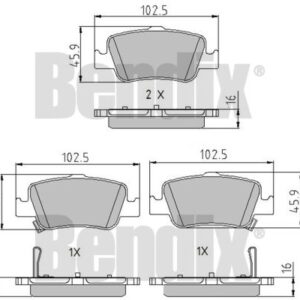 DISK PL. TOYOTA AURIS 07+ ZADNJE bendix