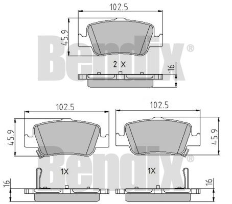 DISK PL. TOYOTA AURIS 07+ ZADNJE bendix