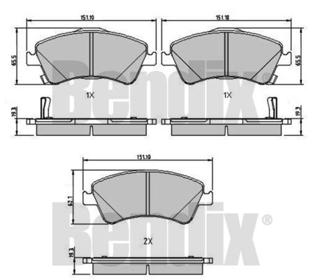 DISK PLOCICE TOYOTA AURIS/AVENSIS danblock