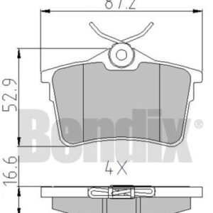 DISK PL. PSA BERLINGO/PARTNER 1.6/1.6HDI 07+ danblock