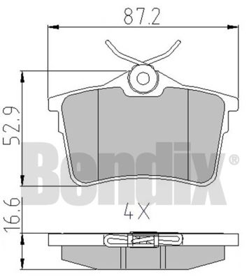 DISK PL. PSA BERLINGO/PARTNER 1.6/1.6HDI 07+ danblock