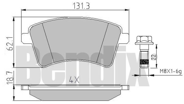 DISK PL.RENO KANGO 1.5DCI 08+ bendix