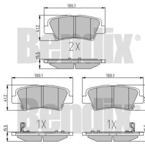DISK PL. HYUNDAI SONATA 05+ ZADNJE bendix