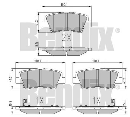 DISK PL. HYUNDAI SONATA 05+ ZADNJE bendix