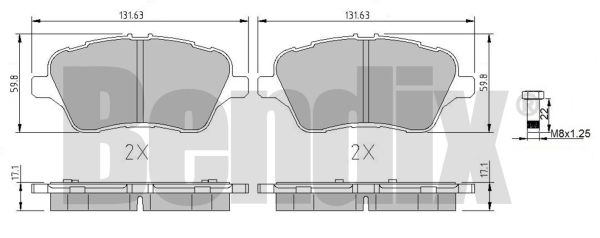 DISK PLOCICE FORD FIESTA VI/B-MAX 12+ bendix