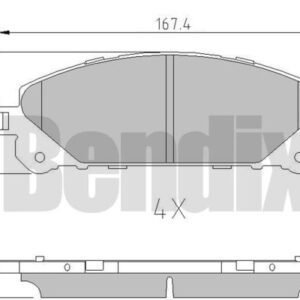 DISK PL PREDNJE TOYOTA RAV 4 12+ bendix