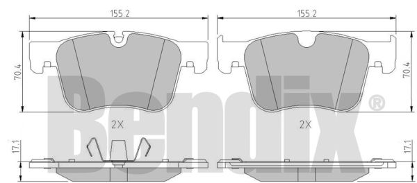 DISK PL. PEZO 308 13+ CITROEN C4 PICASSO 2 13+ bendix