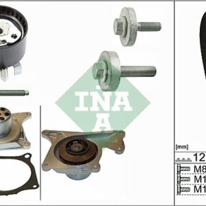SET ZUPCASTOG SA VOD PUMPOM 123X27 DACIA RENAULT 09+