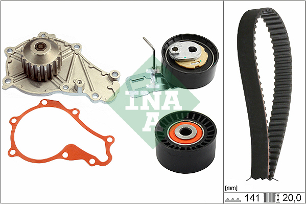 SET ZUPCASTOG SA VOD. PUMPOM PEUGEOT 208/308 CITROEN DS 3/4 FORD/OPEL ina