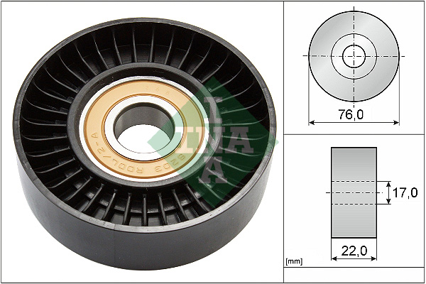 ROLER PK KAISA 17X76X22 PVC HYUNDAI/TERRACAN/MERCEDES A CLAS ina