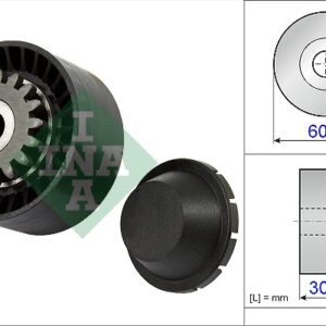 ROLER PK KAISA 10X60X30 PVC RENAULT/CLIO ina