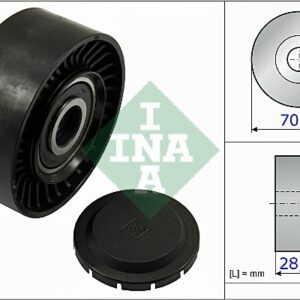 ROLER PK KAISA 09X70X28 PVC AUDI A4-A6 2.0TDI 00+ ina