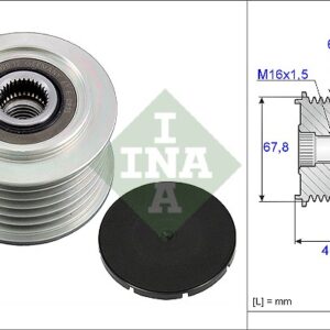 REMENICA ALTERNATORA SP.PREC.67.50MM VW T4 2.5TDI 95-  INA