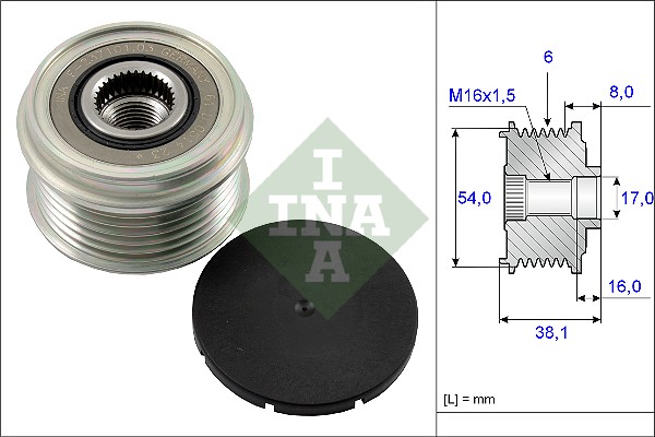535006310.jpg REMENICA ALTERNATORA FIAT/OPEL 1.3 D MULTIJET/1.3CDTI/ ina