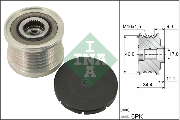REMENICA ALTERNATORA BMW 1 3 5 03+