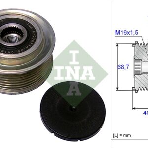 REMENICA ALTERNATORA KIA SORENTO 2.5D 02+ ina