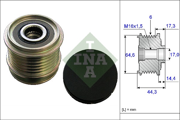 REMENICA ALTERNATORA AUDI A4/A6 04+ ina