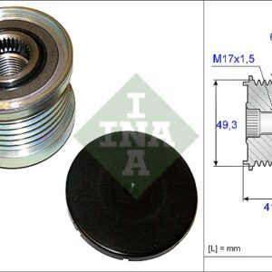 REMENICA ALTERNATORA PEUGEOT 207/308 1.4/1.6 BENZIN 04+ ina