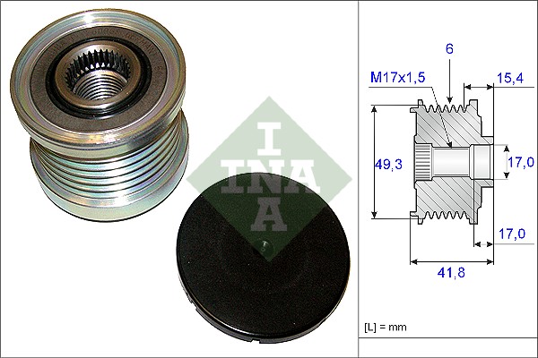 535019310.jpg REMENICA ALTERNATORA PEUGEOT 207/308 1.4/1.6 BENZIN 04+ ina