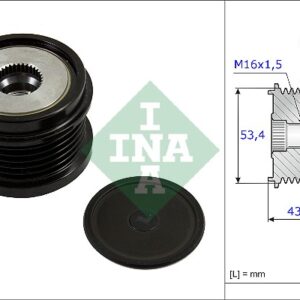 REMENICA ALTERNATORA FORD/MAZDA ina