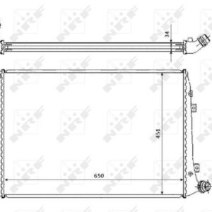53814.jpg HLADNJAK MOTORA VW GOLF V nrf