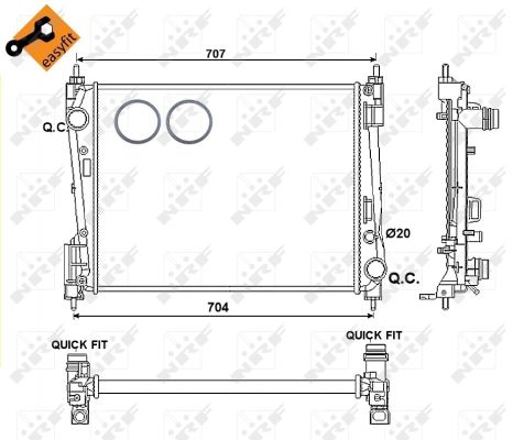 54752.jpg HLADNJAK MOTORA GRANDE PUNTO CORSA D 1.3 D nrf