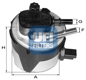 FIL.NAFTE FORD FIESTA /FOCUS 1.6 TDCI 04+ ufi