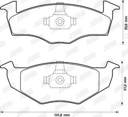 DISK PL. VW G-3 / POLO 2+2 15 MM jurid