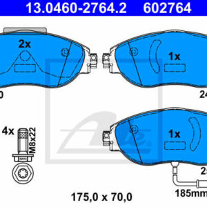 DISK PL. VW/SKODA GOLF VII 11+ 175MM ate