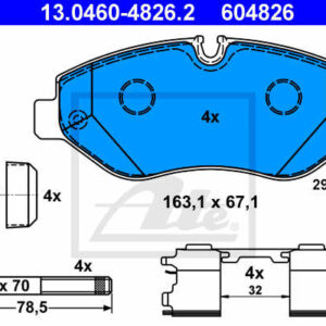 DISK PL. MERCEDES/VW SPRINTER/VITO/CRAFTER ate