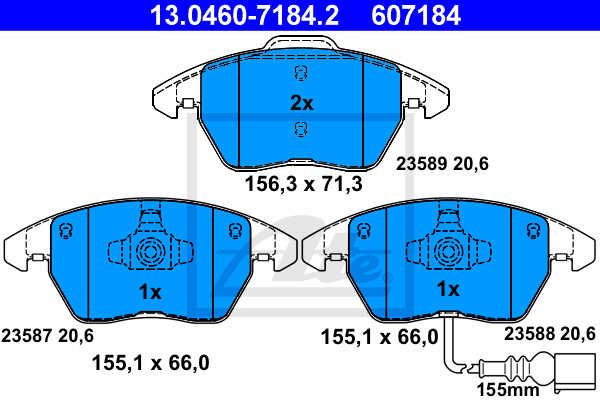 DISK PL. VW G-5 2.02 TDI 04+ ate