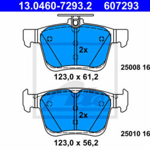 DISK PL. ZAD. VW/AUDI GOLF VII/ A3 12+ ate