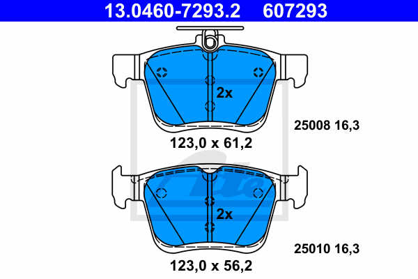 DISK PL. ZAD. VW/AUDI GOLF VII/ A3 12+ ate
