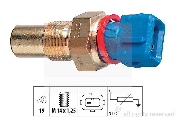 SENZOR TEMPERATURE RASHL. TECNOSTI CITROEN BERLINGO 1.9 D eps