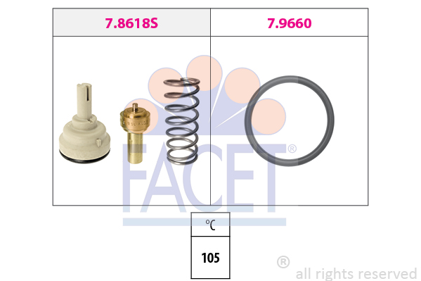 7.8618-fa.jpg TERMOSTAT VW GOLF 1.4 FSI 1.6 FSI POLO