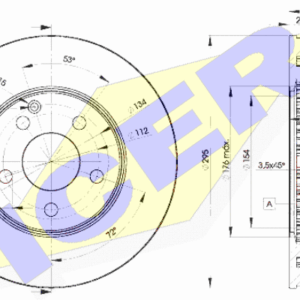 KOCIONI DISK MERCEDES E KLASA 02-09
