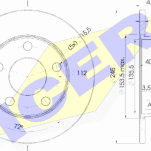 KOCIONI DISK ZAD. VW/AUDI A4/PASSAT 3B5 95-01 QUATTRO carbon plus