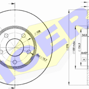 KOCIONI DISK FORD TRANSIT CONNECT carbon plus