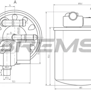 FILTER NAFTE MERCEDES A i B CLASA 11+ bremci