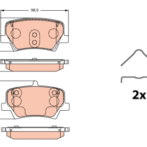 DISK PLOCICE  ZADNJE  VOLVO XC 40 18-  trw