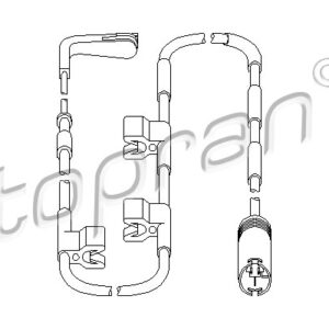 SENZOR ZAD. PLOCICA MINI R56 10+ topran
