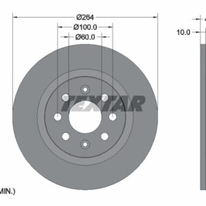 KOCIONI DISK FIAT/OPEL PUNTO/GRANDE 05+ textar