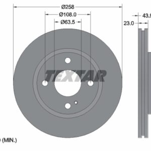 KOCIONI DISK FORD FIESTA VI / KA+ textar