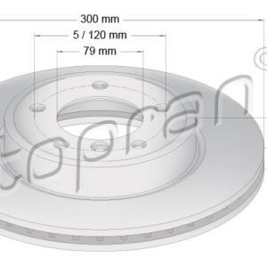 98410.jpg KOCIONI DISK BMW 3 E46 98-05 300MM topran