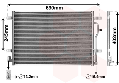 HLADNJAK KLIME AUDI A4 A6 01-05 van wezel