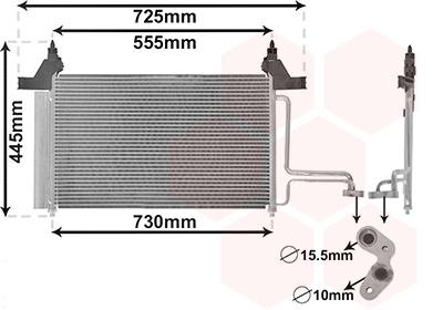 HLADNJAK KLIME FIAT STILO van wezel