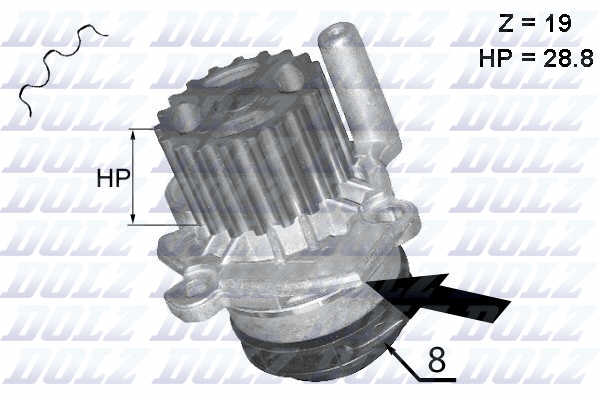 PUMPA VODE VW GOLF 6 1.6 TDI / 2.0 TDI A222